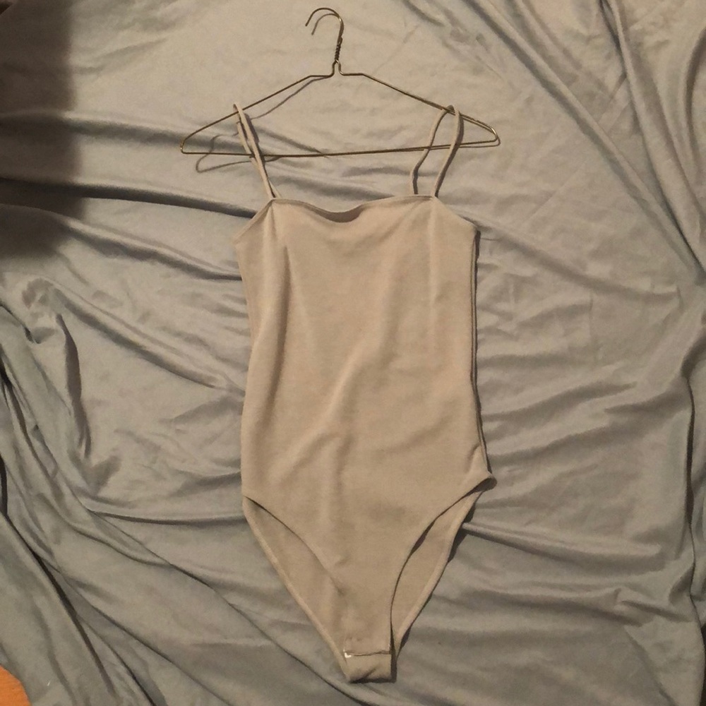 Topshop grey/silver bodysuit